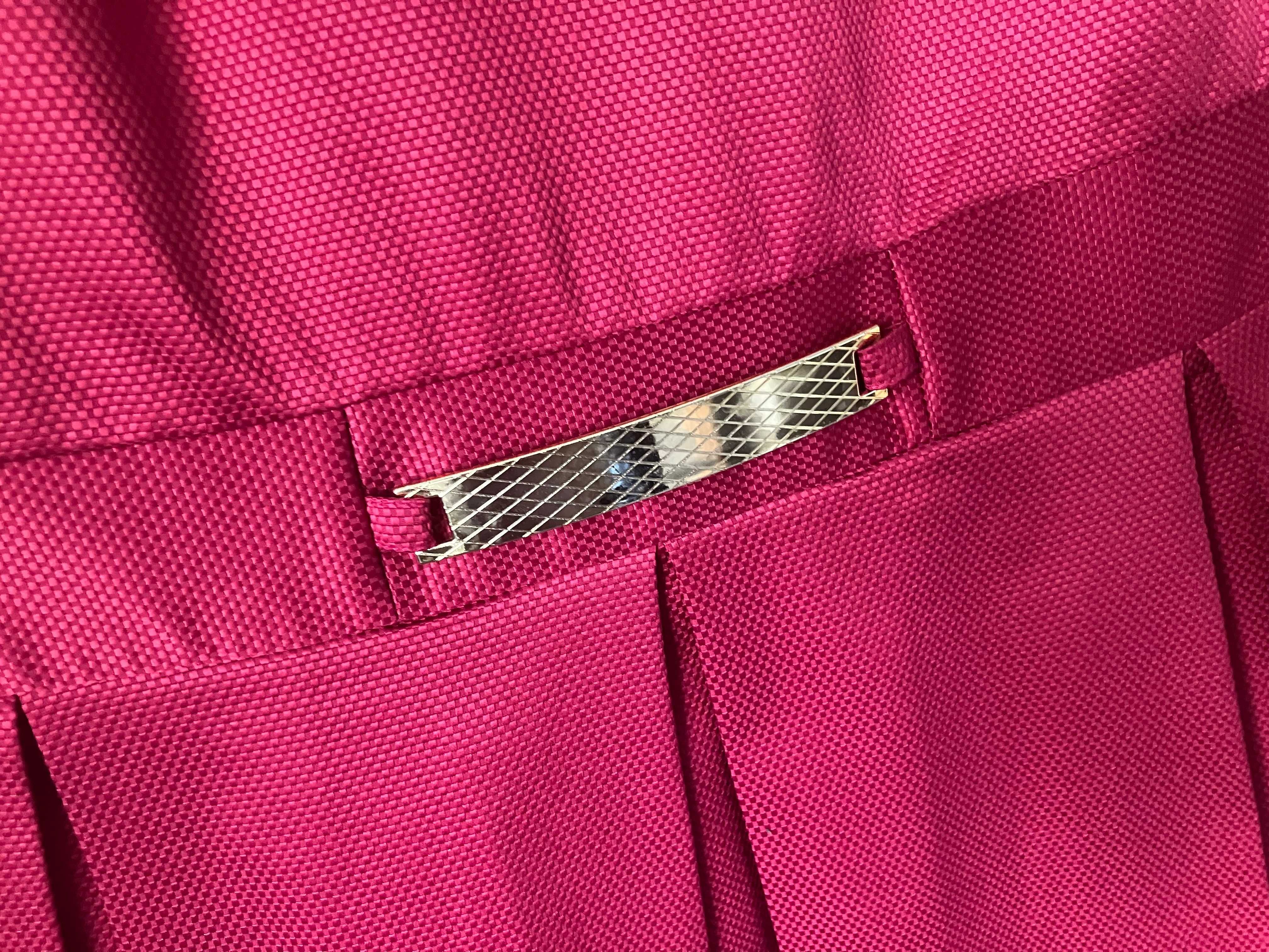 Koktajlowa amarantowa sukienka Click Fashion wesele, komunia, rozm 42