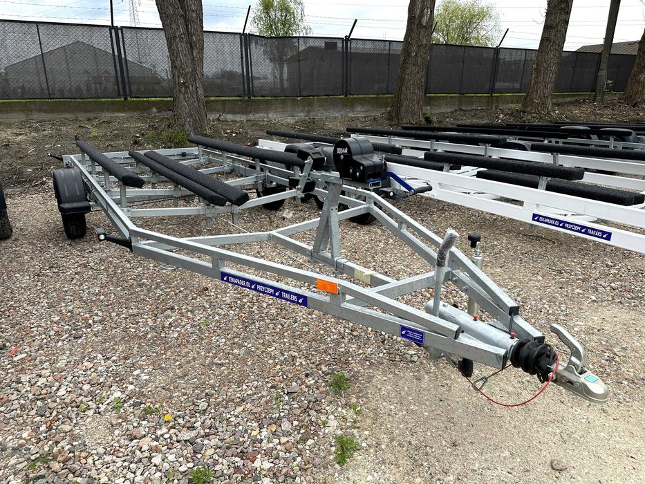 Nowa przyczepa podłodziowa DMC 1800 kg model PP-1800 ładowność 1400 kg