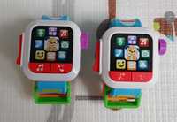 2 zegarki edukacyjne firmy fisher price