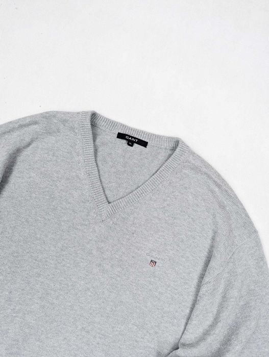 Gant szary gruby sweter XL