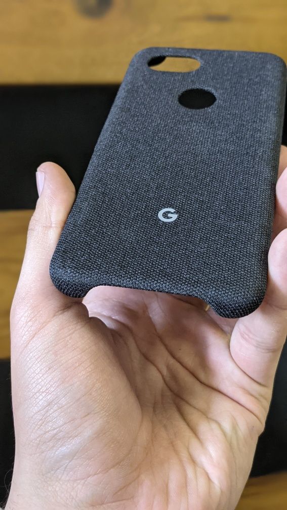 New Чехол Google Pixel 3a Fabric Carbon Тканевый Чохол Черный