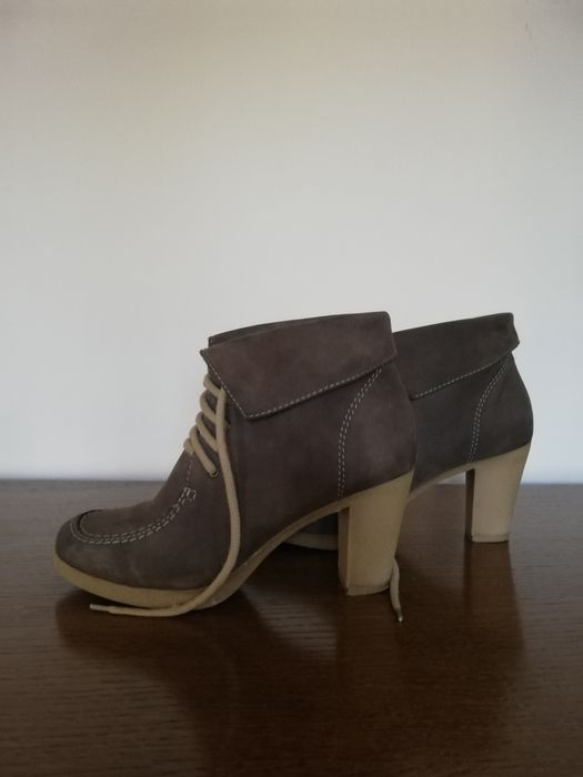 botki damskie 38 markowe But-S skóra naturalna zamszowa fango