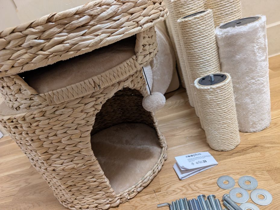 Natural Home IV Drapak dla Kota Beżowy 60x57x192cm WIELKI B. DUŻY MODY