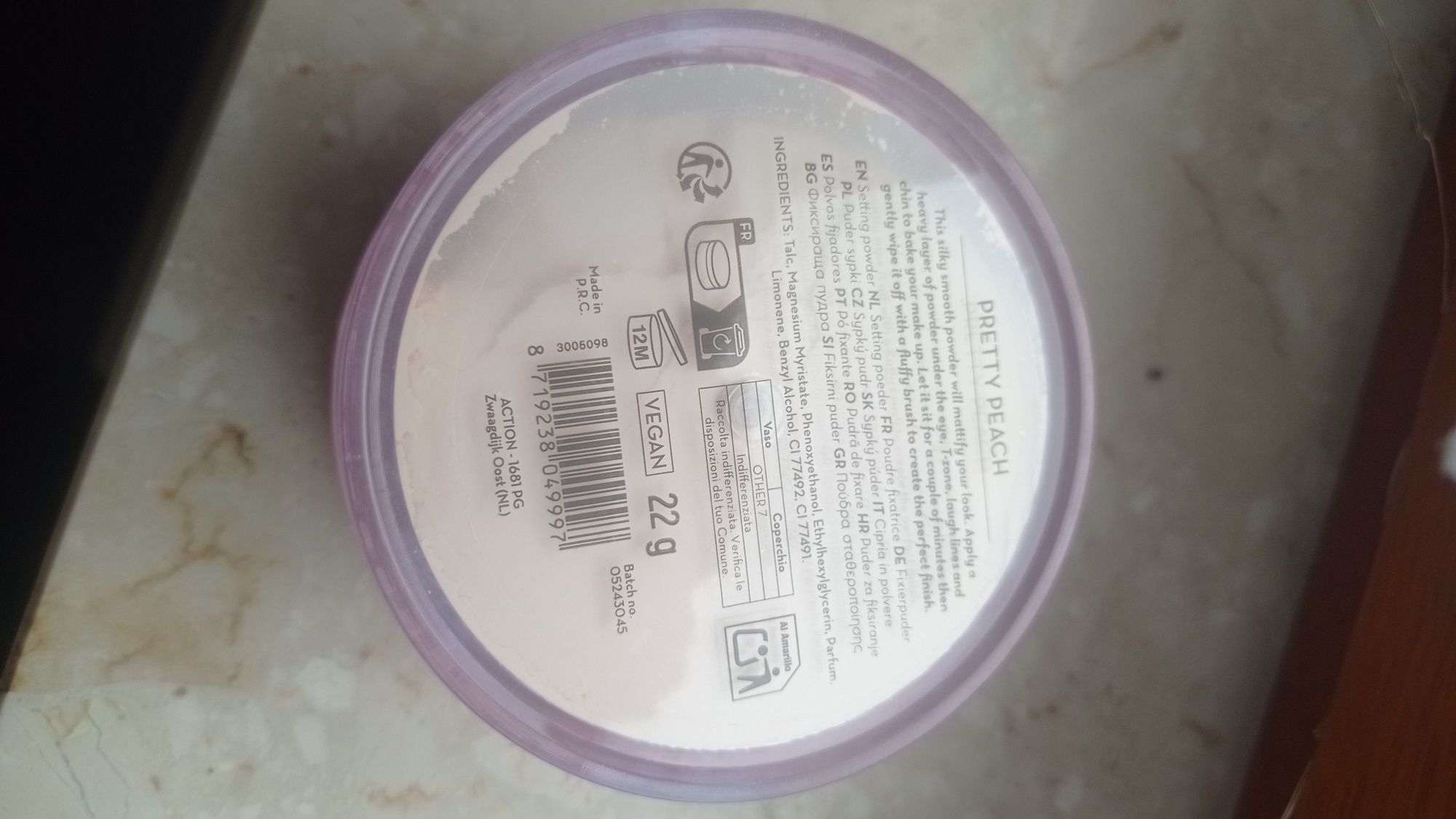 Puder sypki Pretty Peach Max&More Action