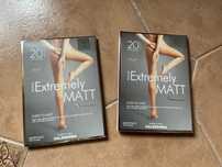 Nowe Czarne Rajstopy Calzedonia T3 M Nero 20 Den Extremely Matt