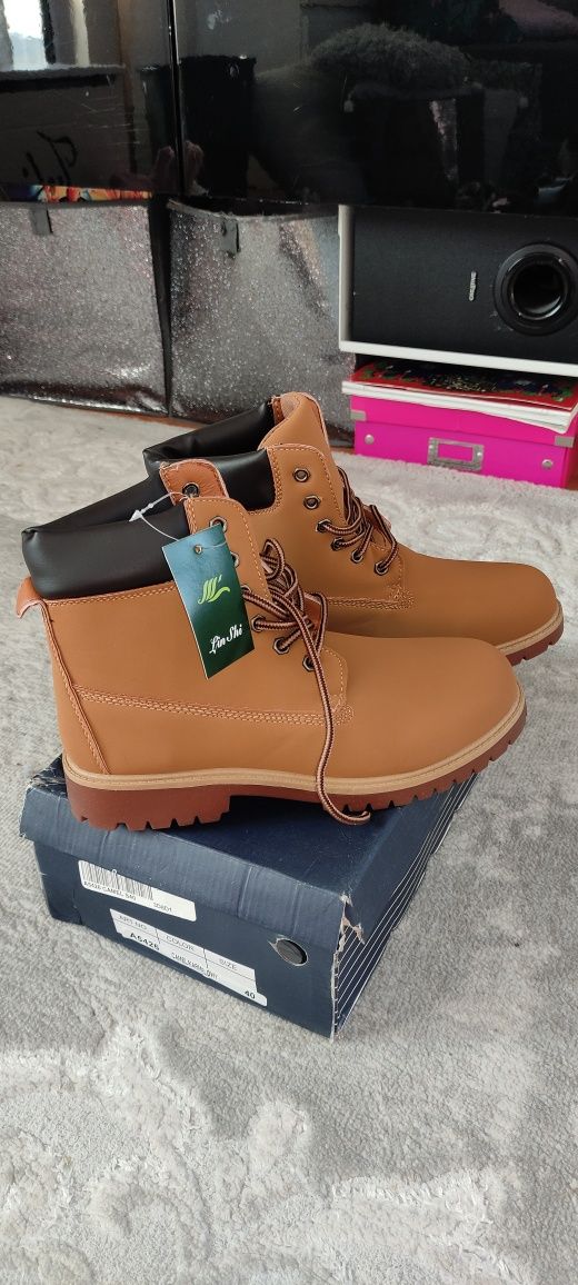 NOWE - Buty, Trapery beżowe jak Timberland Unisex Roz, 40