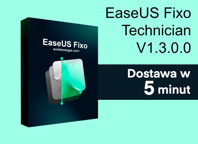 EaseUS Fixo Technician V1.3.0.0 [Licencja Wieczysta] Dostawa 5 Minut!