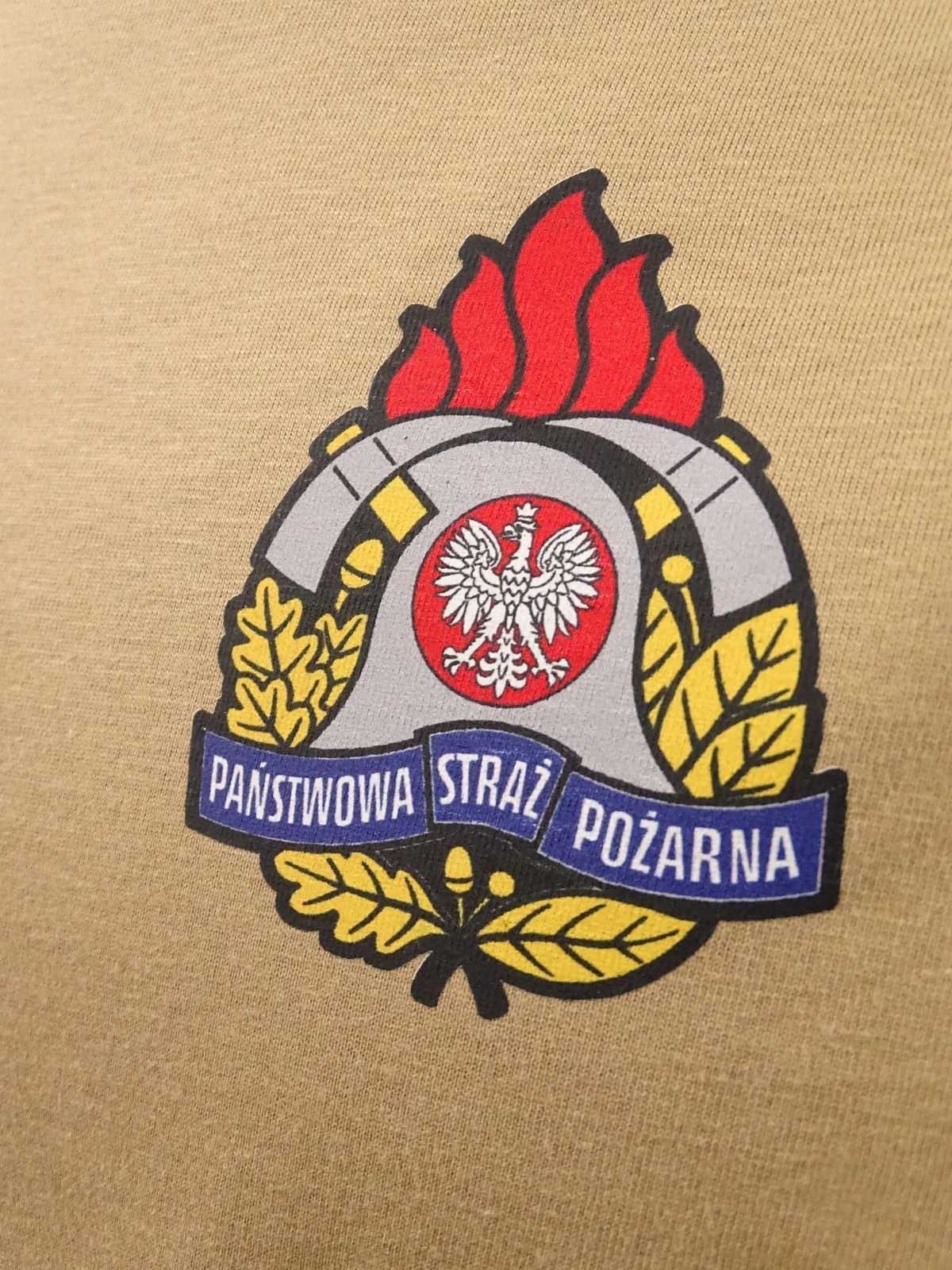 Koszulka bawełniana straży OSP oraz Państwowej Straży Pożarnej