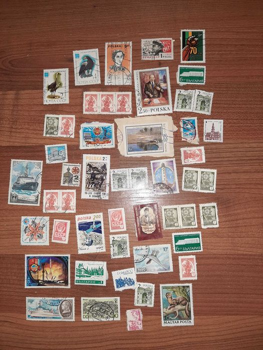 Znaczki ZSRR i b.krajów komunistycz Pieczątki Lata 80-te stan b. dobry