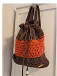 Letni plecak  z bawełnianego sznurka.Handmade.