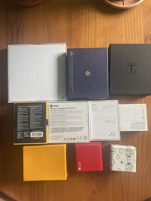 Lote de 10 caixas pequenas Vazias de cartão