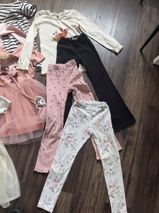 Paka zestaw ubrań dla dziewczynki 122, 13szt.,ZARA, H&M, C&A, Elsa