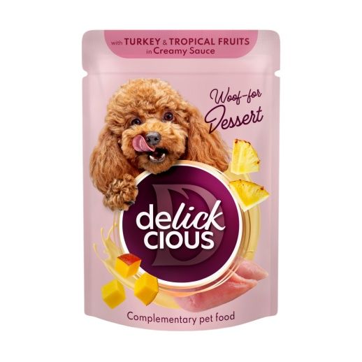 Вологий корм для собак Delickcious Делішес пауч
