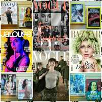 журналы Vogue UA-USA-UK, ELLE, журналы Кароль, Сайрус, Дженнифер Лопес