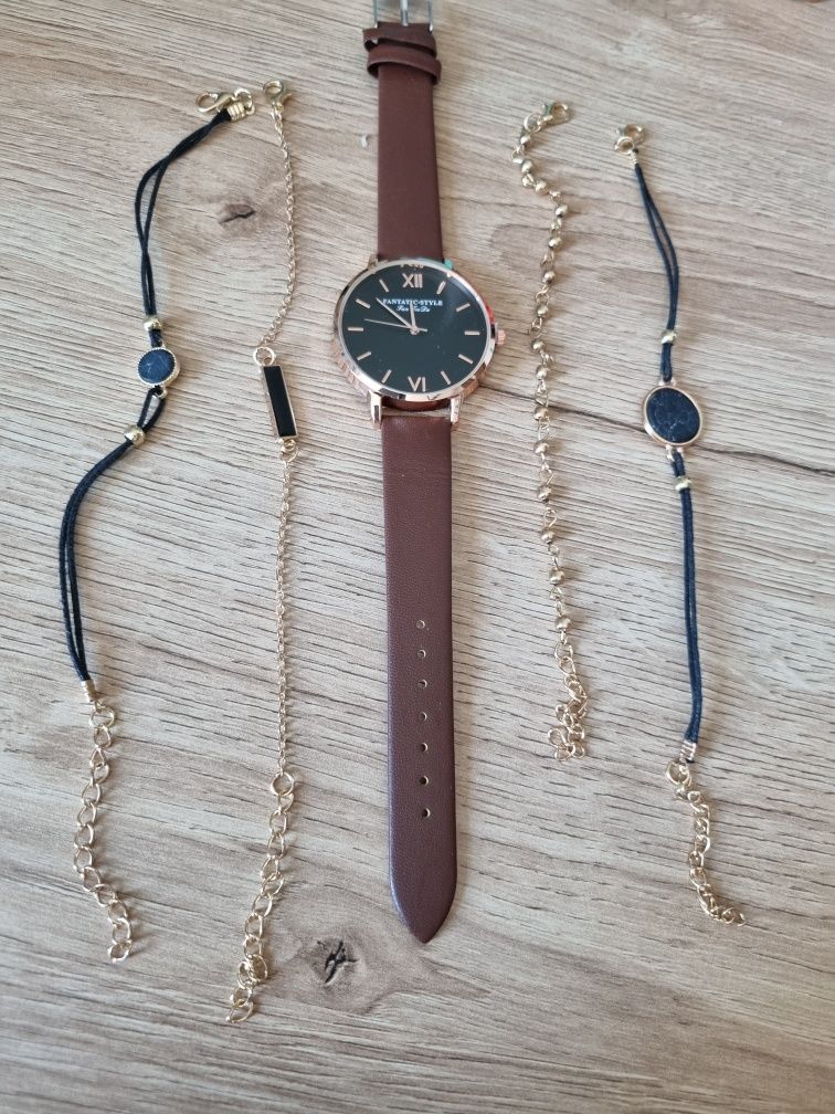 Zegarek +bransoletka damski