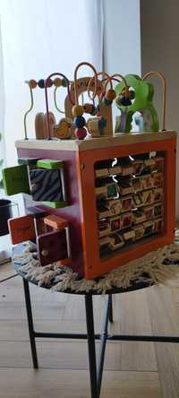 Kostka edukacyjna zany zoo b toys