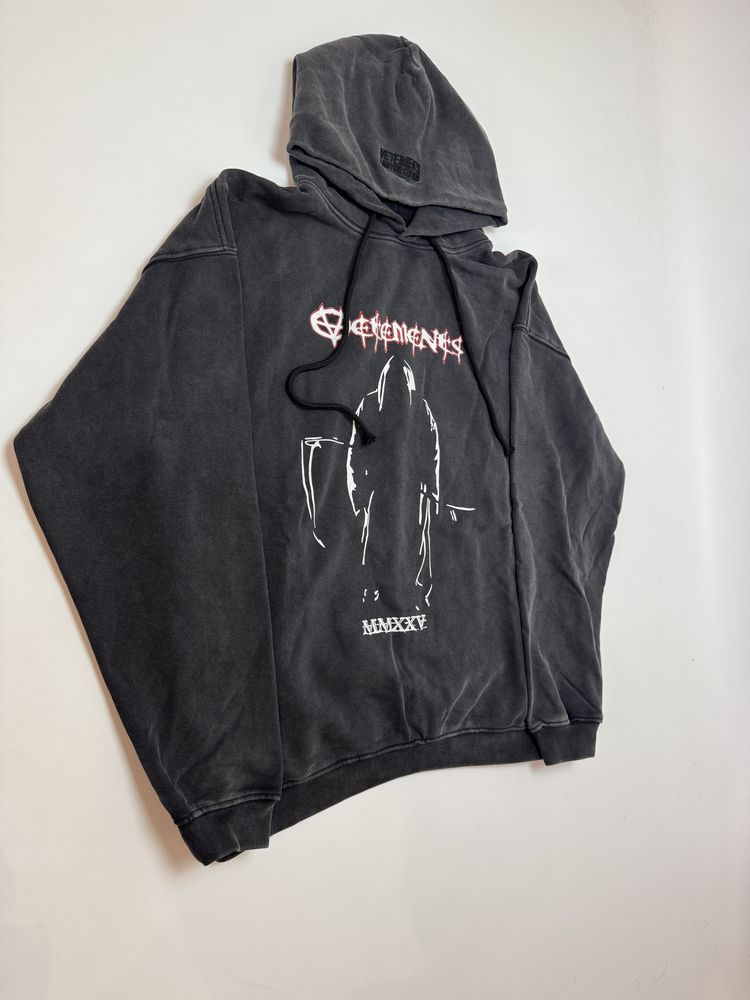 Худі Vetements graphic print Washed black S M L