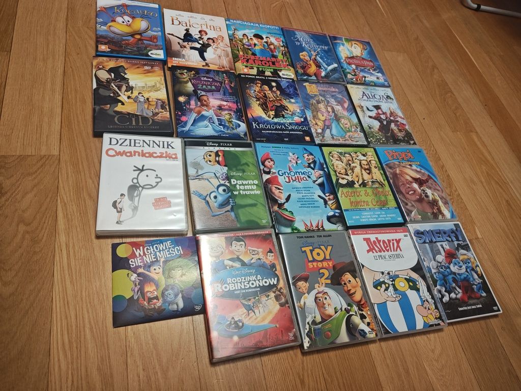 Zestaw filmów dla dzieci,  DVD - 20 sztuk