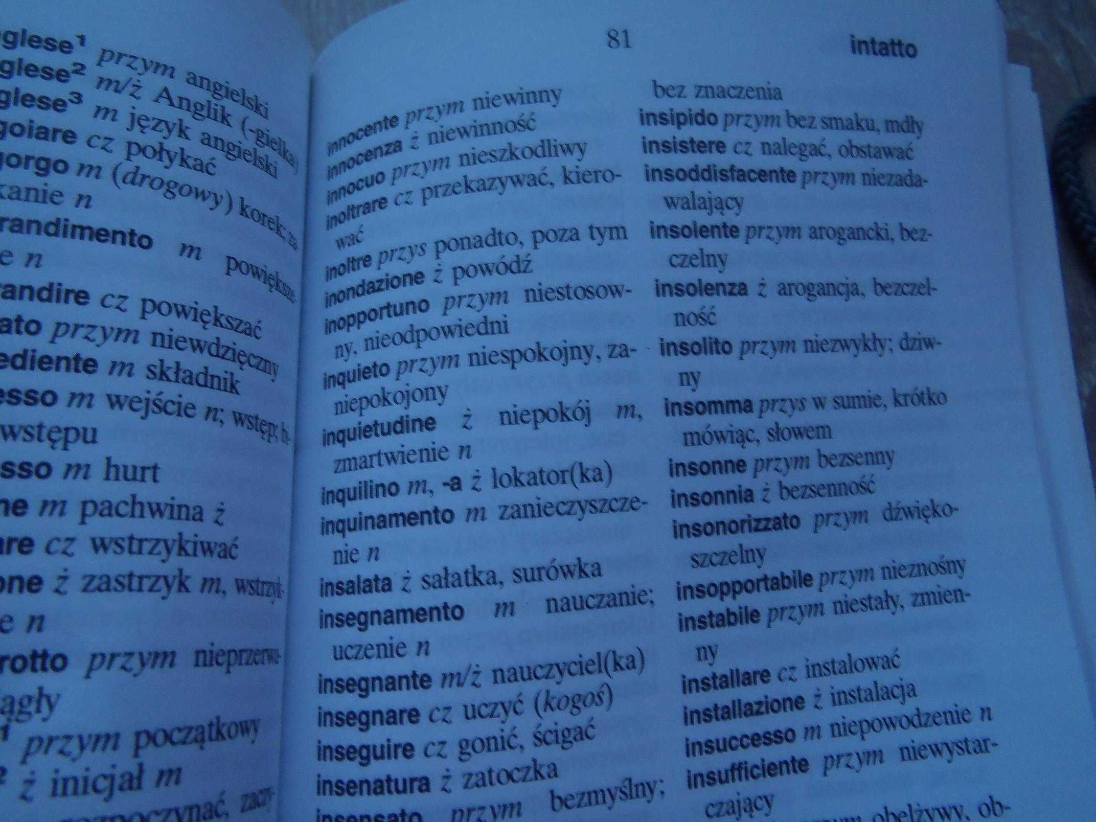 Słownik polsko-włoski i włosko-polski, 2008 r., 175+190 str.