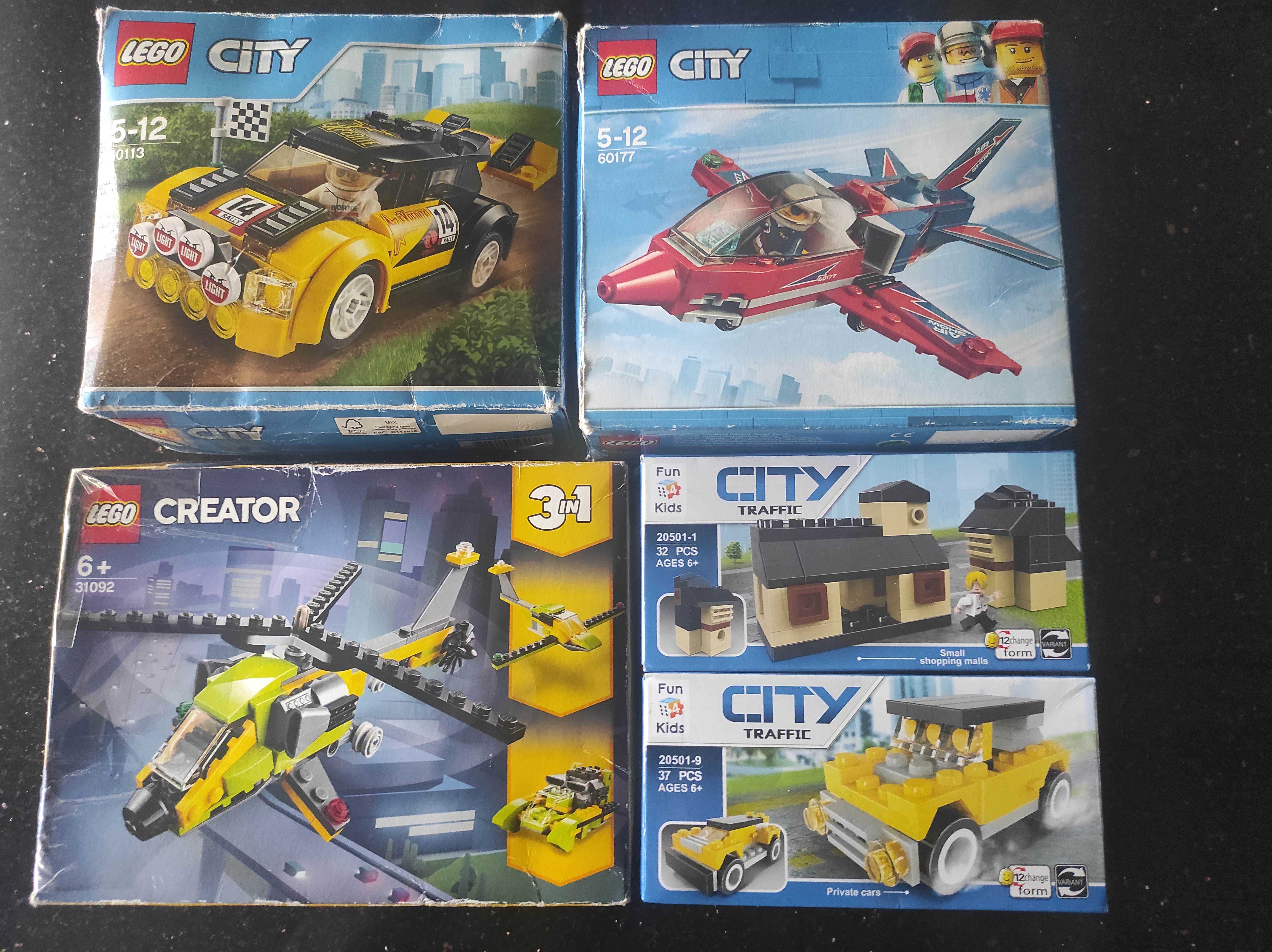 Zestaw Lego Creator 31092  Lego City 60113  Lego City 60177 + gratisy