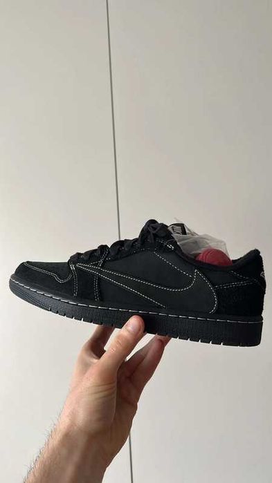 "Buty Trampki" Jordan_1_Retro_Low_OG_SP_Travis_Scott_Black R.44