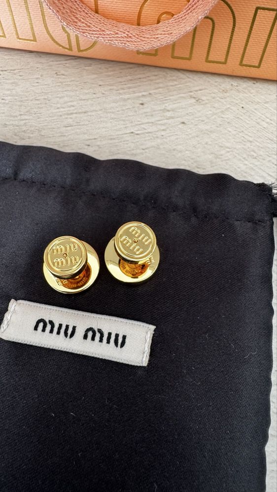 Сережки Miu Miu ідеальний стан, оригінал