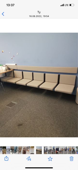 Krzesła fotele do poczekalni podwieszane