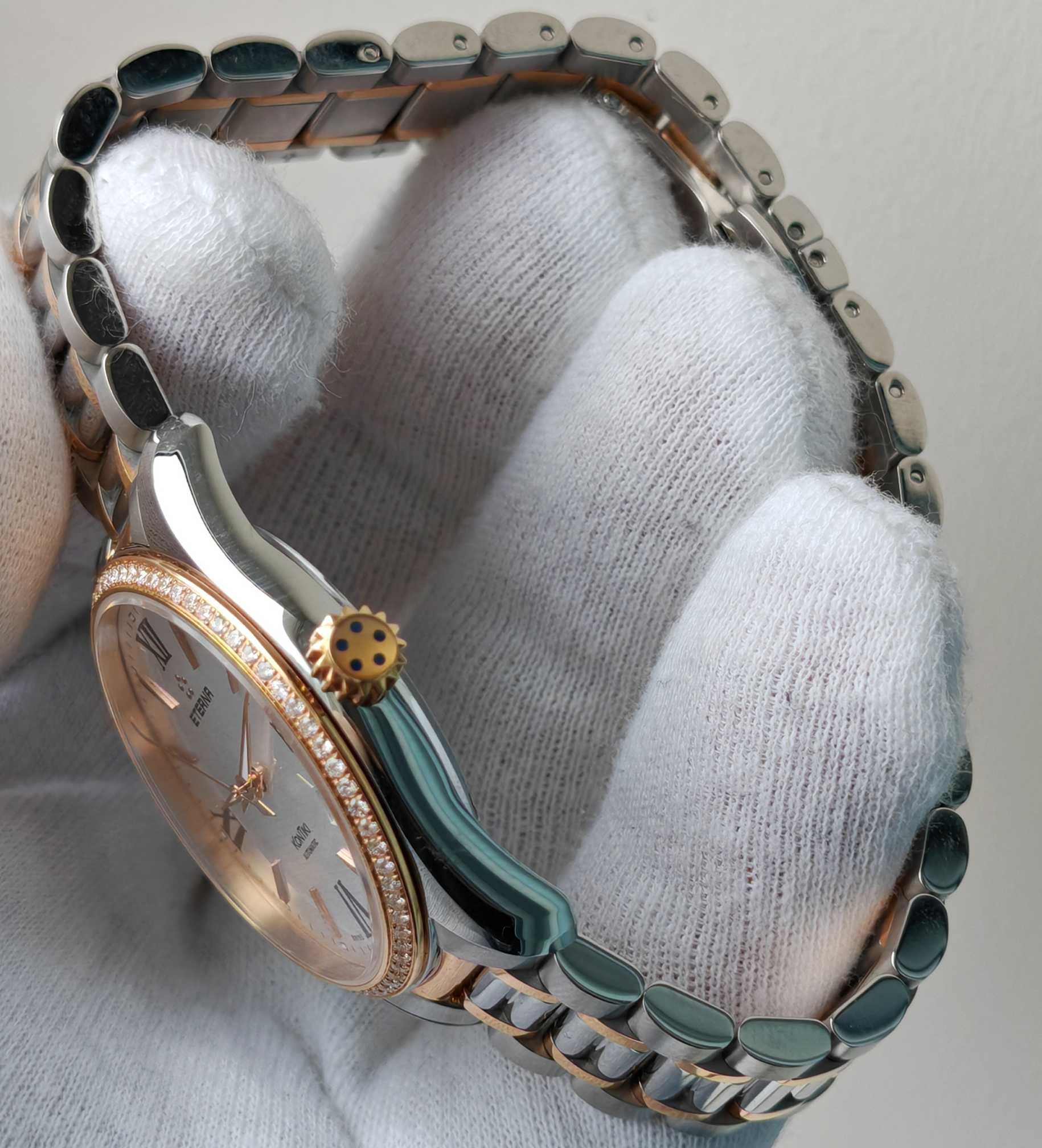 Жіночий годинник Eterna KonTiki Automatic 1260.55 Swiss made Diamond