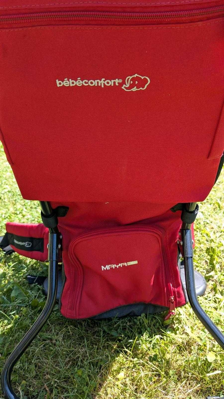 MAYA Bebe Comfort nosidełko turystyczne 15kg. Ochrona Słońce Deszcz