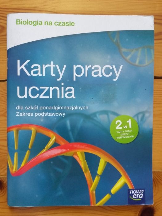 Biologia na czasie Karty pracy ucznia podstawowy Nowa era