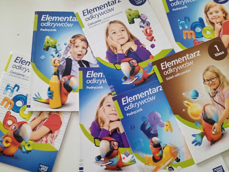 Pakiet dla pierwszaków 4 podręczniki oraz 3pary ćwiczeń i to nowe!!!