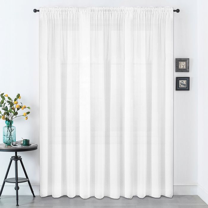 Firanka Woalowa Śnieżnobiała 700x260 na Taśmie