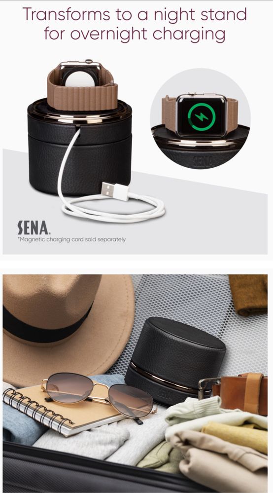 SENA Leather Watch Travel Case для Apple Watch (гарний подарунок)