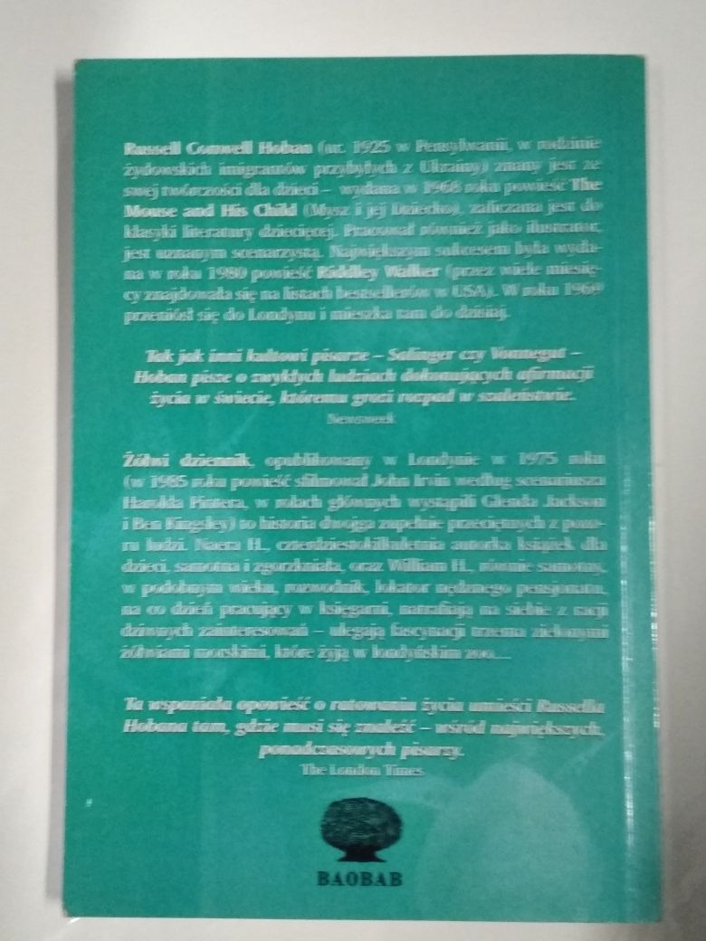 Żółwi dziennik - Russell Hoban