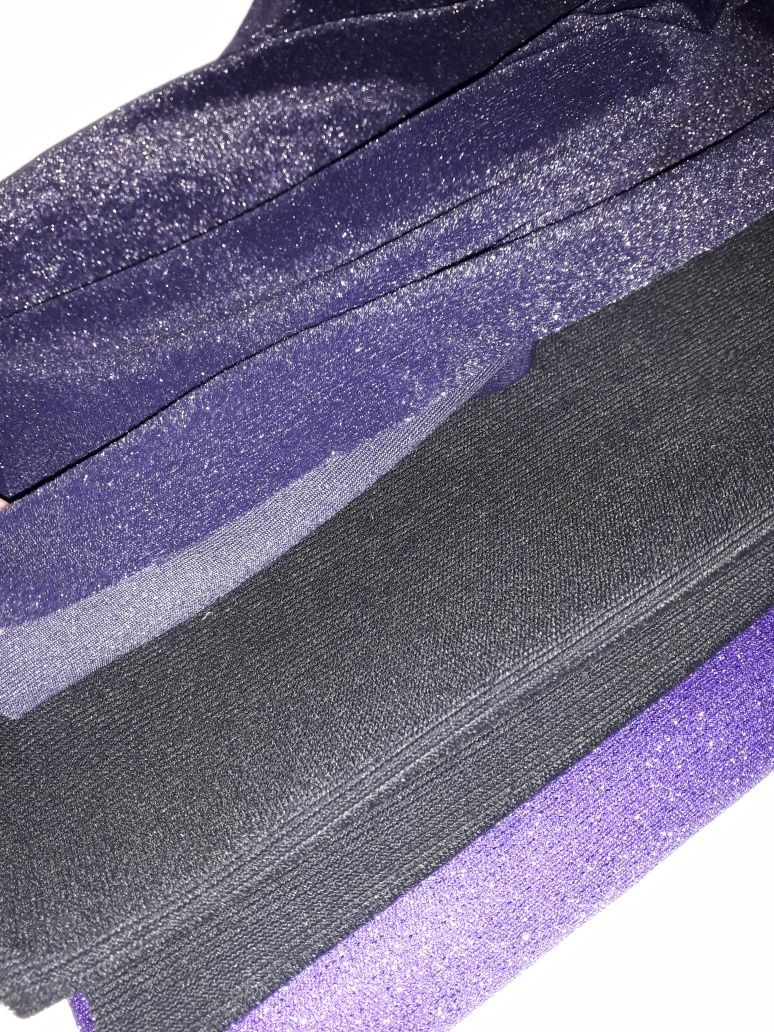 Ткань платьевая " Искорка" Франция фиолет/ темн фиолет