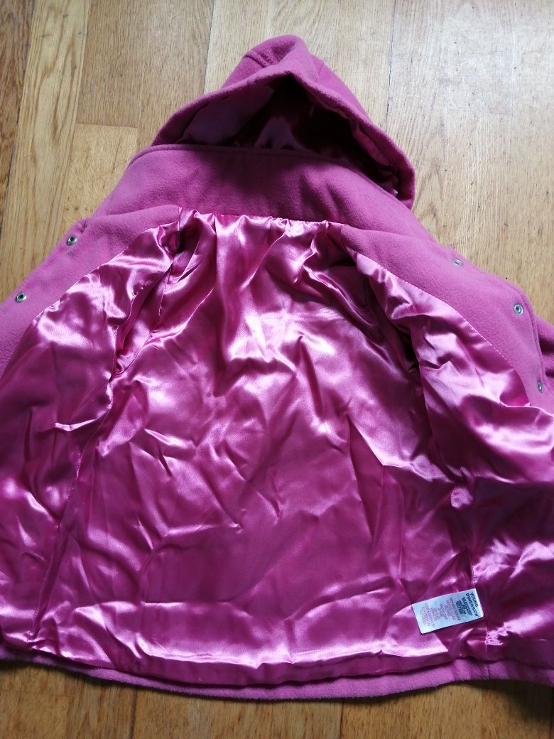 Casaco parka rosa 92 cm 1 / 2 anos