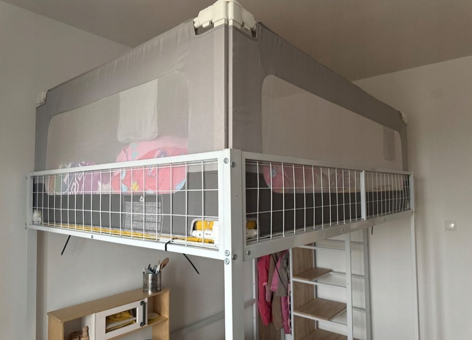 Barierka do łóżka ochronna bramka zabezpieczająca przed upadkiem 140x7