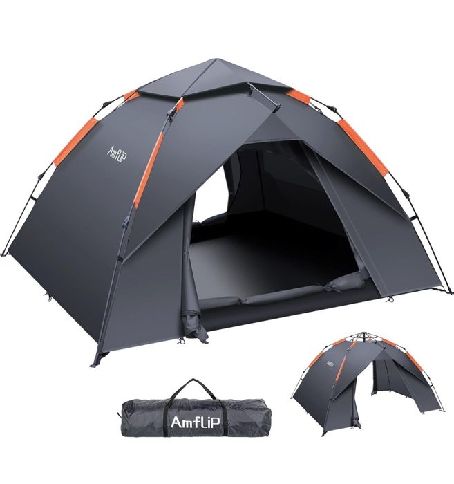 Amflip Namiot kempingowy automatyczny 3-osobowy
