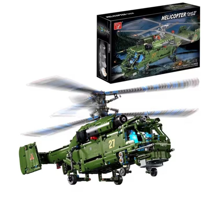 Конструктор LEGO  КА 27 большой вертолёт 1800 блоков Лего