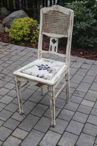 Stare krzesło secesyjne, stabilne, antyczne, dowóz
