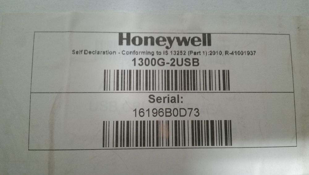 Leitor Código barras a Lazer Honey Well Hiperion 1300 G novo.