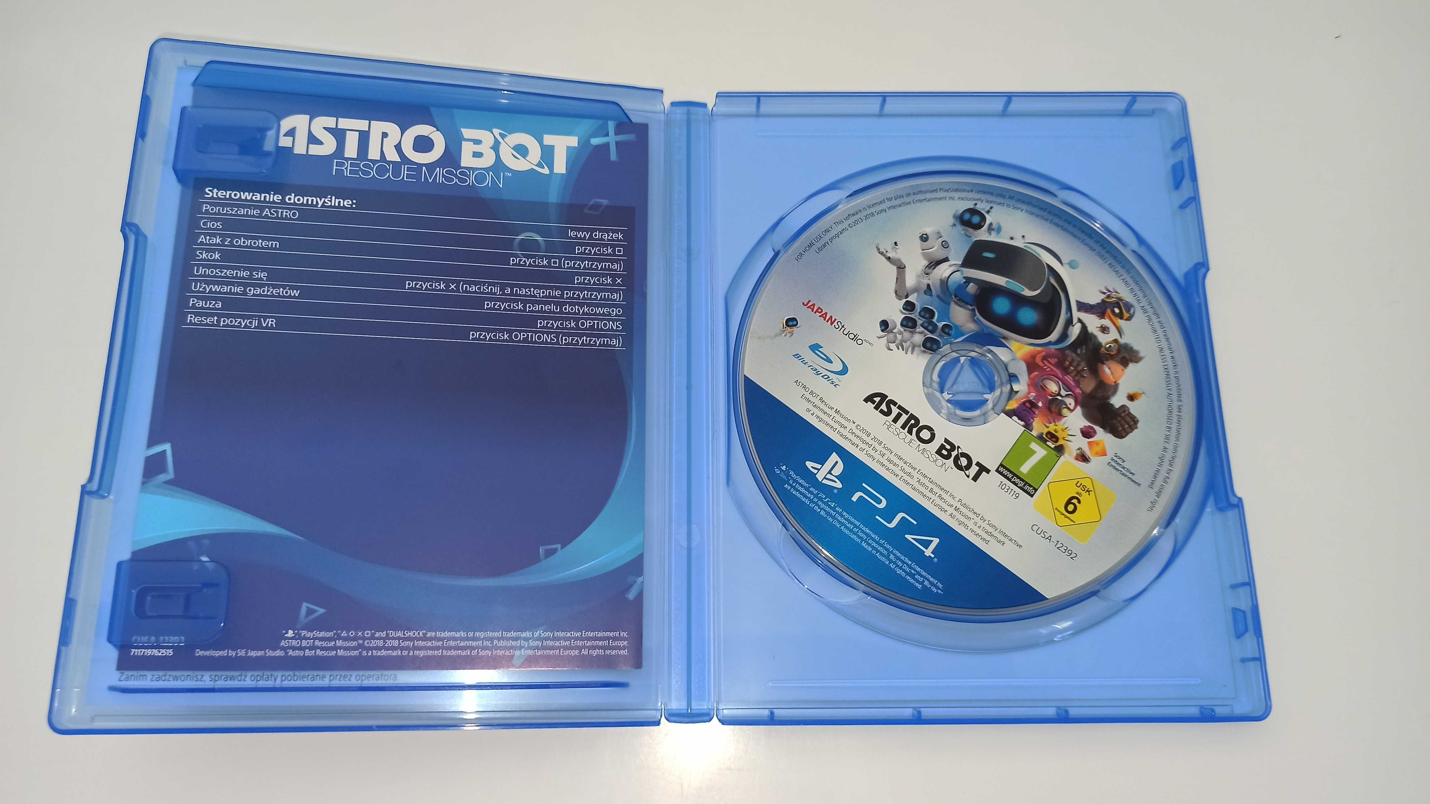 ps4 ASTRO BOT RESCUE MISSION przygodowa po polsku na PSVR
