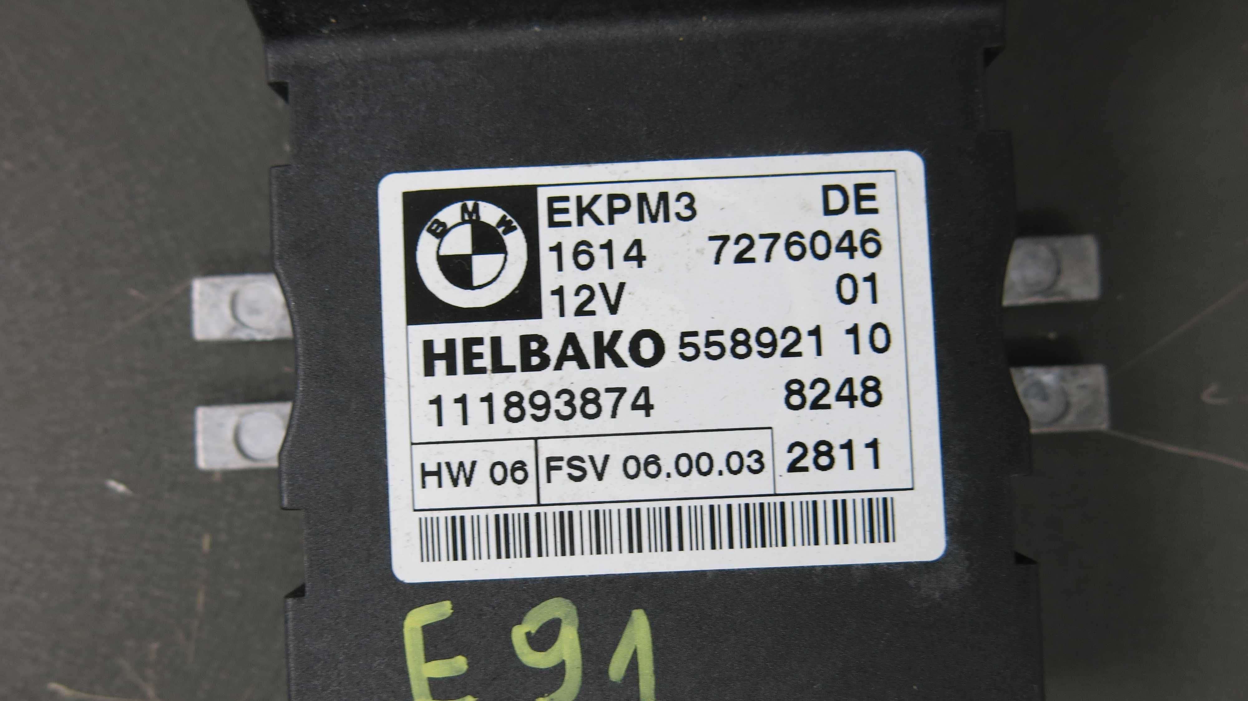 BMW E90 E91 lift moduł pompy paliwa Helbako EKPM3