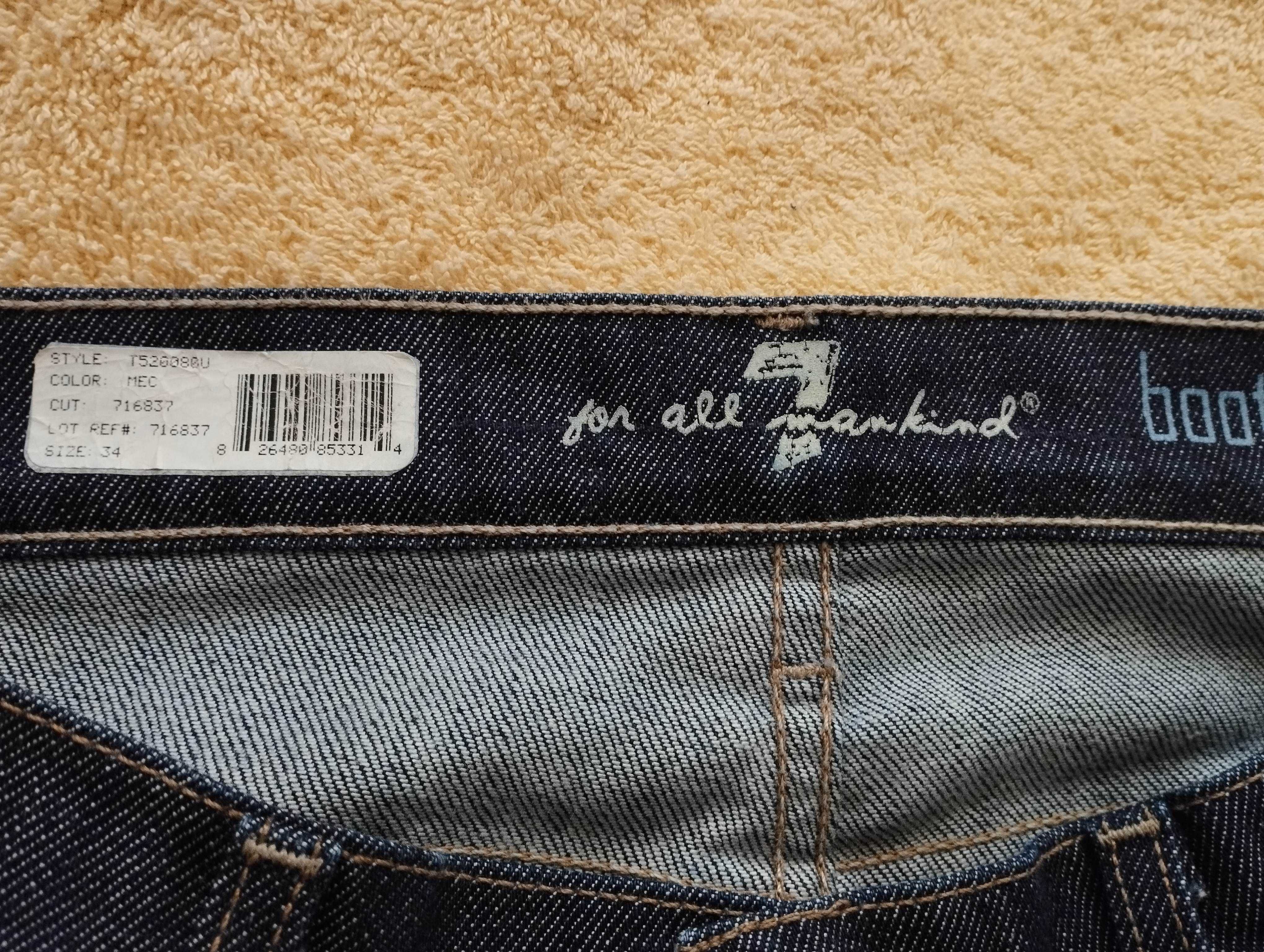 Jeansy 7 for All Mankind bootcut 34/34