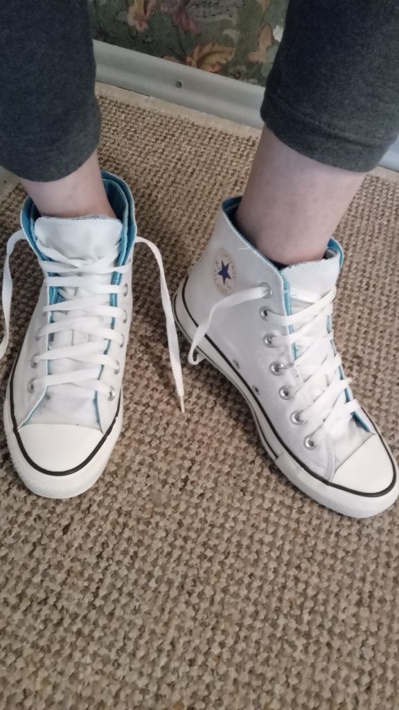 Białe Conversy za kostkę Chuck Taylor 36,5/37