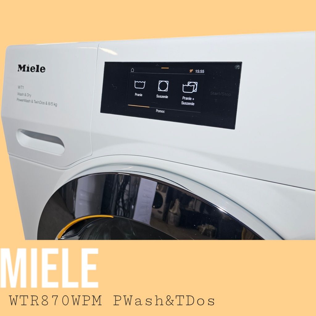 Miele WTR 870 WPM – pralko‑suszarka 8 / 5 kg TwinDos, Wi‑Fi, SteamCare