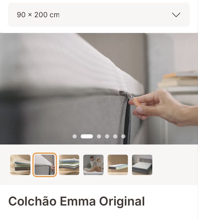 Colchao emma original cama solteiro