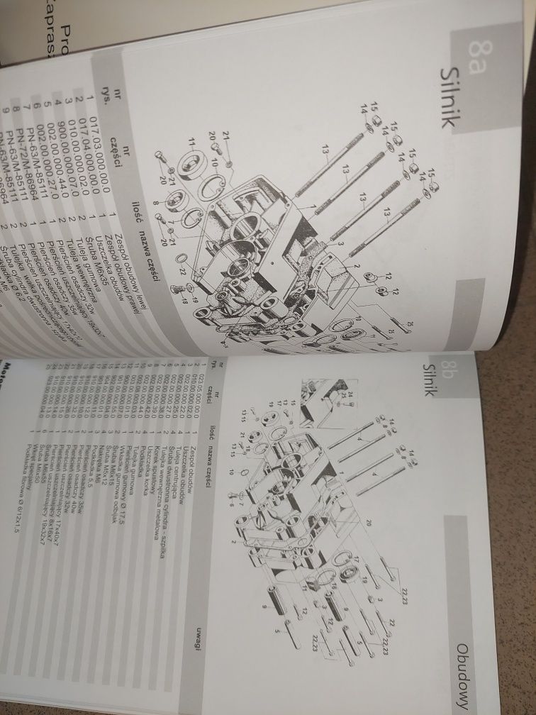 Nowy zestaw romet motorynka katalog czesci+kranik zbiornik paliwa