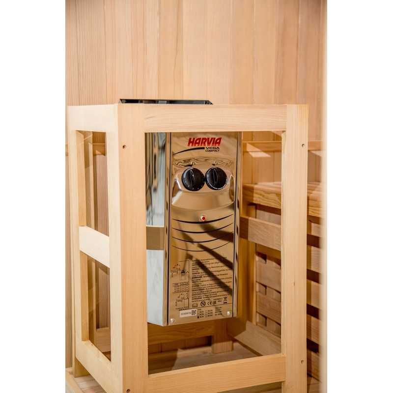 Sauna domowa sucha + panele solne z piecem GN-EA3 150x120x200cm