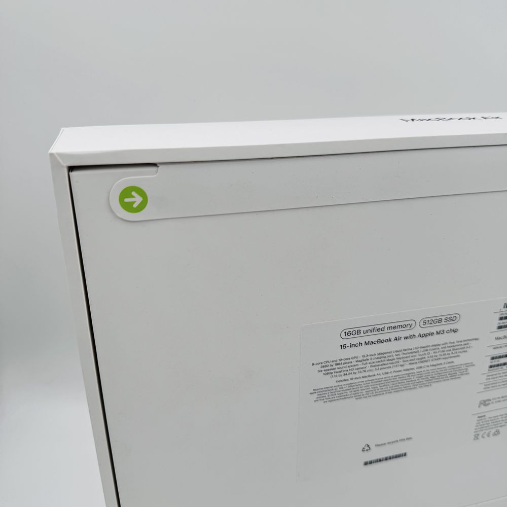 Новий Macbook Air 15.3 M3 2024 16GB RAM 512GB SSD Midnight / Starlight